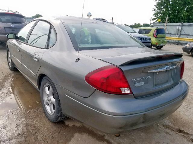 1FAFP55U31G220620 - 2001 FORD TAURUS SES GRAY photo 3