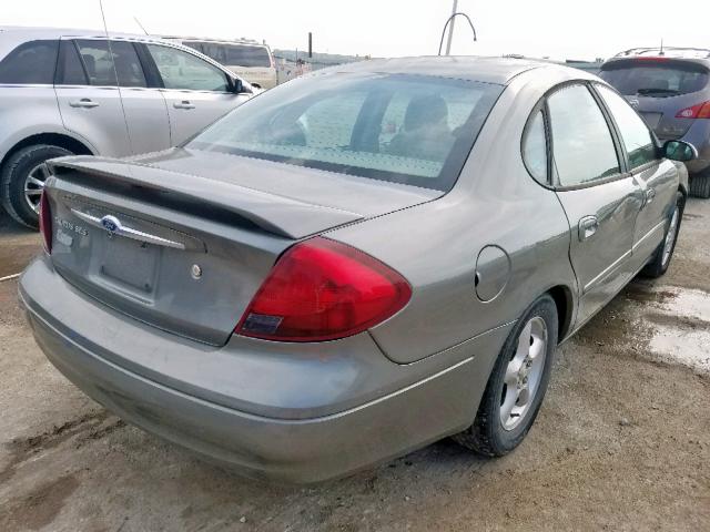 1FAFP55U31G220620 - 2001 FORD TAURUS SES GRAY photo 4