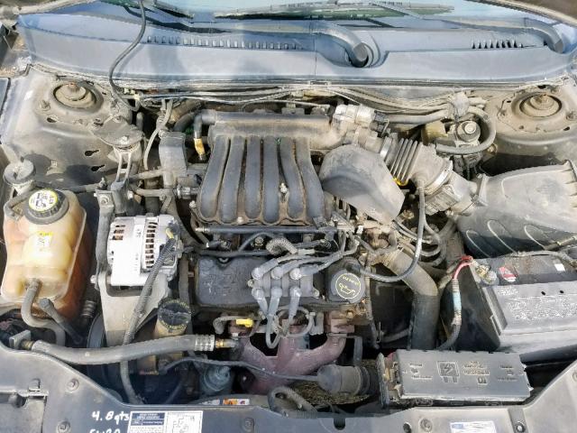 1FAFP55U31G220620 - 2001 FORD TAURUS SES GRAY photo 7