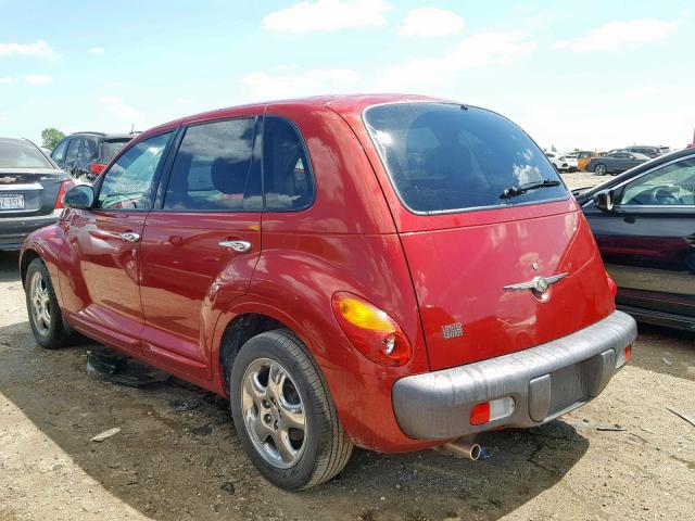 3C8FY4BB11T673522 - 2001 CHRYSLER PT CRUISER RED photo 3