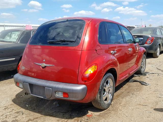 3C8FY4BB11T673522 - 2001 CHRYSLER PT CRUISER RED photo 4