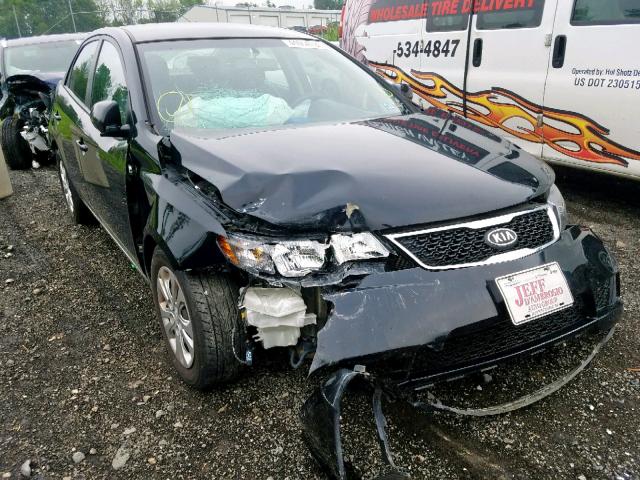 KNAFU4A22C5637241 - 2012 KIA FORTE EX BLACK photo 1