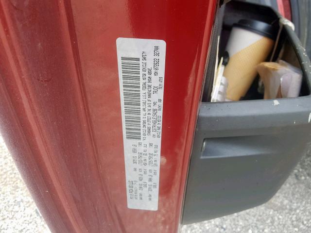 3C6TRVNG6JE154296 - 2018 RAM PROMASTER 栗色 照片 10