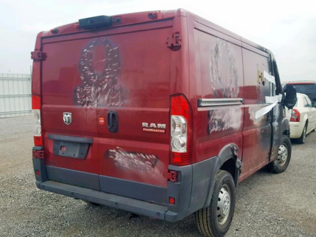 3C6TRVNG6JE154296 - 2018 RAM PROMASTER 栗色 照片 4