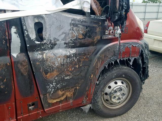 3C6TRVNG6JE154296 - 2018 RAM PROMASTER 栗色 照片 9