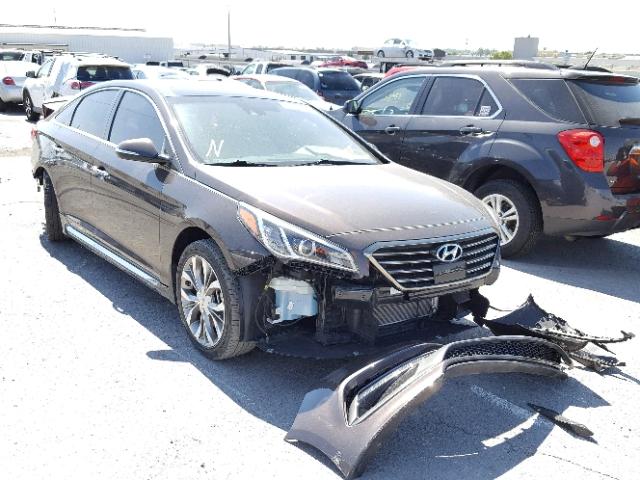 5NPE34AB7FH186877 - 2015 HYUNDAI SONATA SPO BROWN photo 1