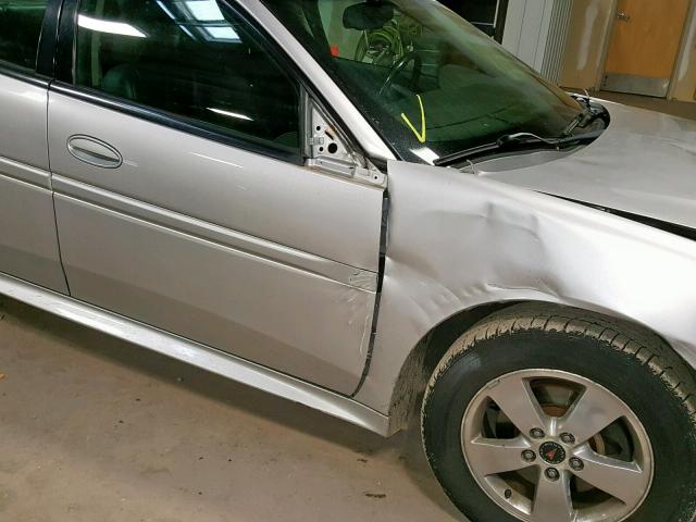 2G2WS522151221090 - 2005 PONTIAC GRAND PRIX SILVER photo 9