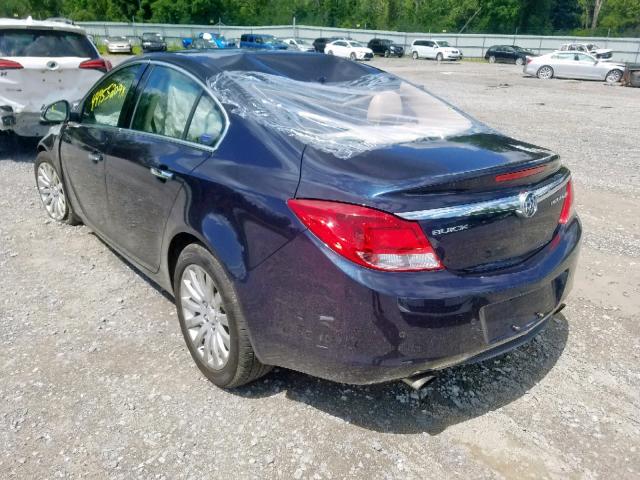 2G4GS5EV5D9248004 - 2013 BUICK REGAL PREM BLUE photo 3