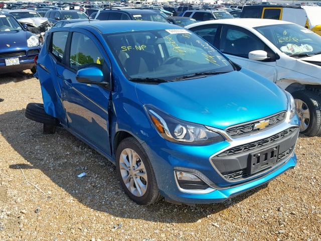 KL8CD6SA1KC751712 - 2019 CHEVROLET SPARK 1LT BLUE photo 1