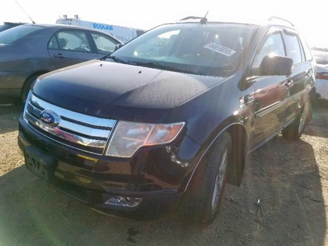 2FMDK48C77BA99275 - 2007 FORD EDGE SEL BLACK photo 2