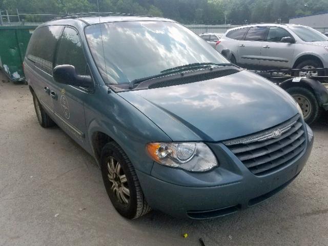 2C4GP54L75R137008 - 2005 CHRYSLER TOWN & COU TURQUOISE photo 1