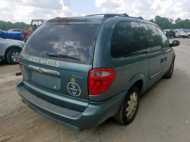 2C4GP54L75R137008 - 2005 CHRYSLER TOWN & COU TURQUOISE photo 4