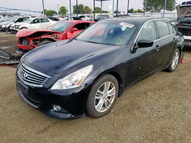 JN1DV6AP9BM830752 - 2011 INFINITI G25 BASE BLACK photo 2