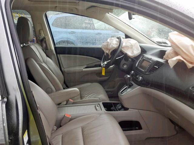 2HKRM4H79DH657022 - 2013 HONDA CR-V EXL GRAY photo 5