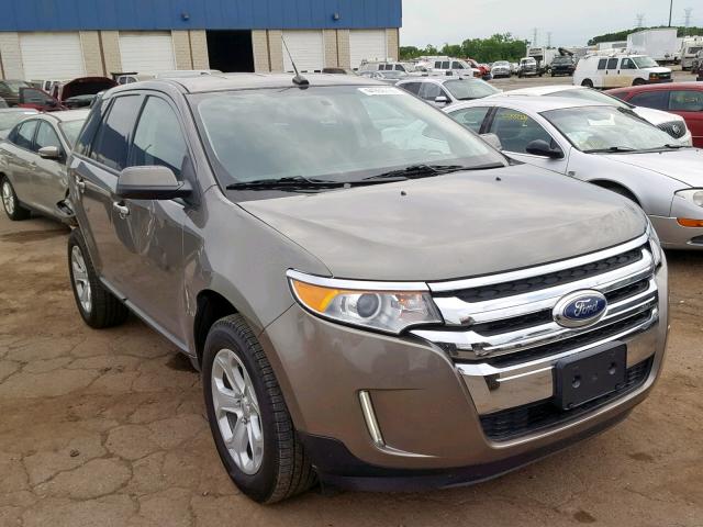 2FMDK3JC2EBB03783 - 2014 FORD EDGE SEL GOLD photo 1