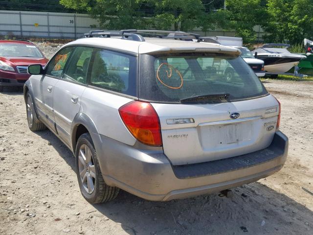 4S4BP86C054384734 - 2005 SUBARU LEGACY OUT SILVER photo 3