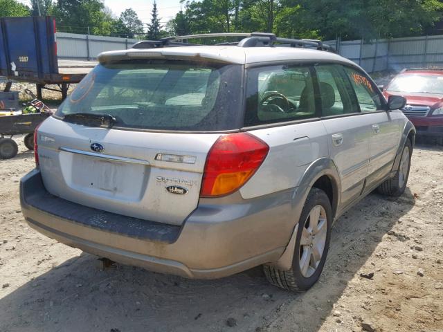 4S4BP86C054384734 - 2005 SUBARU LEGACY OUT SILVER photo 4