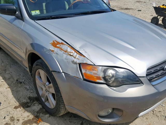 4S4BP86C054384734 - 2005 SUBARU LEGACY OUT SILVER photo 9