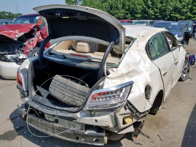 1G4GC5EG6AF268151 - 2010 BUICK LACROSSE C WHITE photo 4