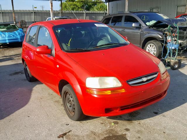 KL1TD62615B297837 - 2005 CHEVROLET AVEO BASE 红色 照片 1