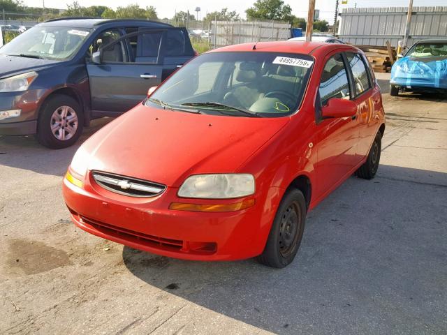 KL1TD62615B297837 - 2005 CHEVROLET AVEO BASE 红色 照片 2