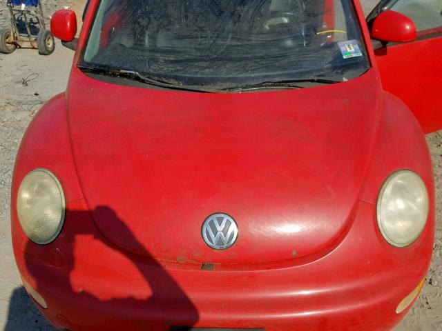 3VWCC21C7YM456026 - 2000 VOLKSWAGEN NEW BEETLE წითელი ფოტო 7