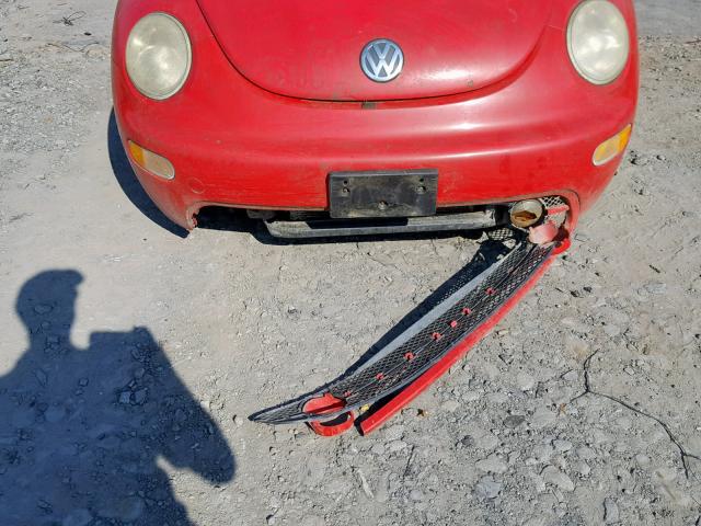 3VWCC21C7YM456026 - 2000 VOLKSWAGEN NEW BEETLE წითელი ფოტო 9
