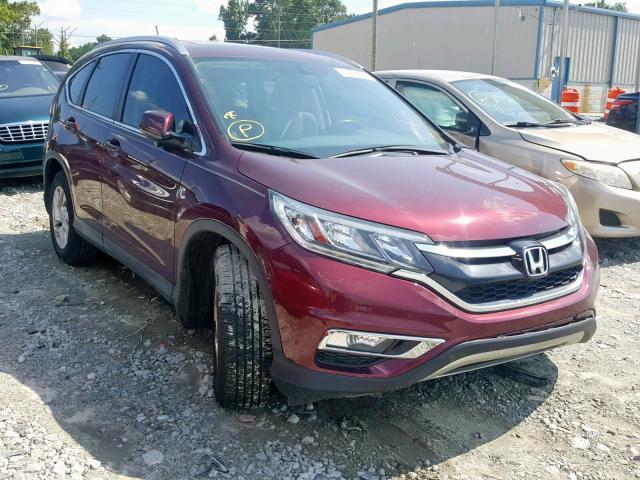 2HKRM3H72FH528648 - 2015 HONDA CR-V EXL RED photo 1