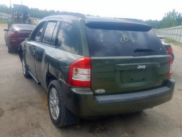 1J8FT47W17D118458 - 2007 JEEP COMPASS GREEN photo 3