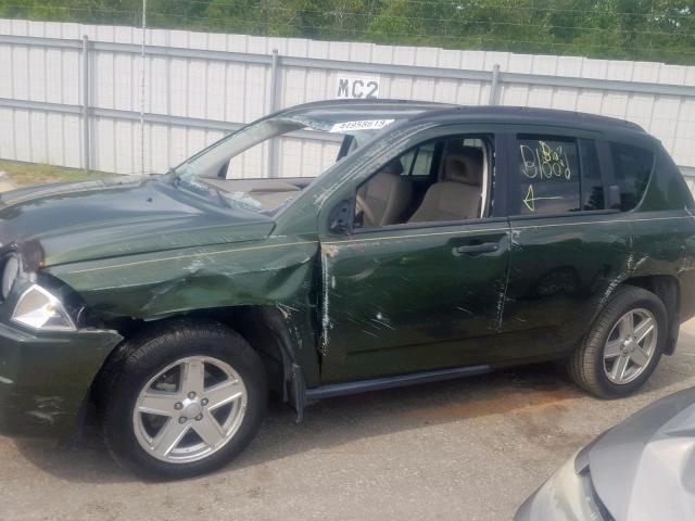 1J8FT47W17D118458 - 2007 JEEP COMPASS GREEN photo 9