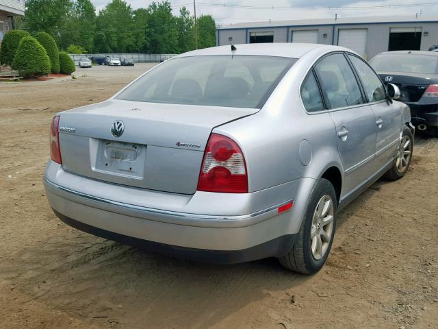 WVWPD63B84E285056 - 2004 VOLKSWAGEN PASSAT GLS SILVER photo 4