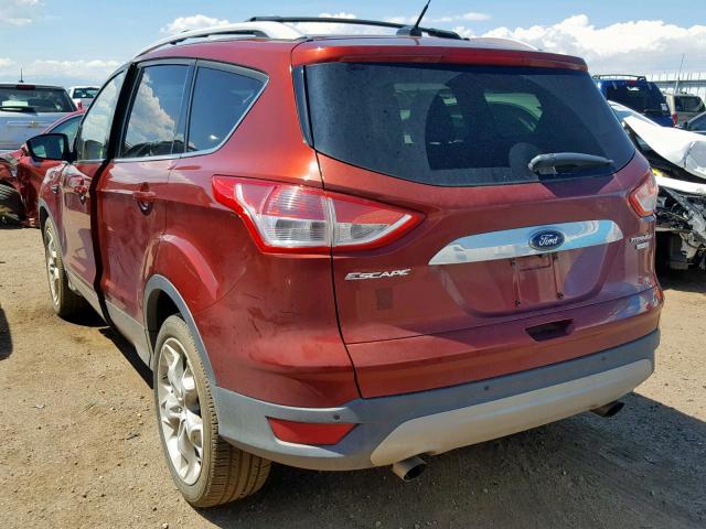 1FMCU9J96EUA70407 - 2014 FORD ESCAPE TIT RED photo 3