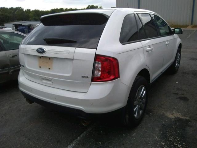 2FMDK3JC7CBA95144 - 2012 FORD EDGE SEL WHITE photo 4