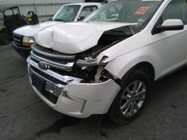 2FMDK3JC7CBA95144 - 2012 FORD EDGE SEL WHITE photo 9