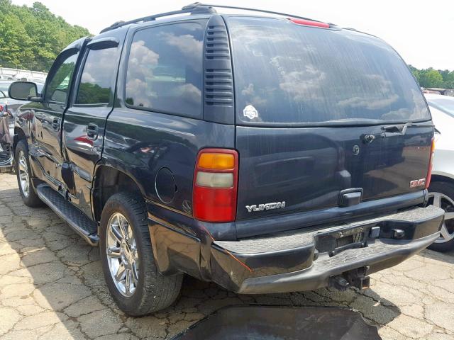 1GKEK63U83J189677 - 2003 GMC YUKON DENA BLACK photo 3