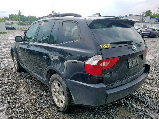 WBXPA73454WC40205 - 2004 BMW X3 2.5I BLACK photo 3