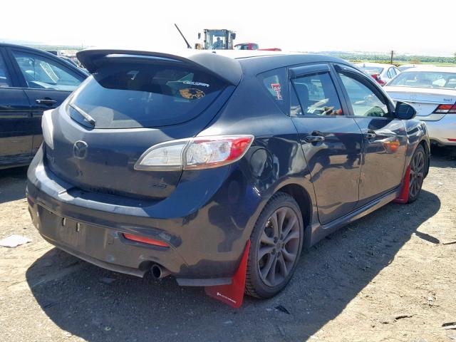 JM1BL1H55A1336731 - 2010 MAZDA 3 S BLACK photo 4