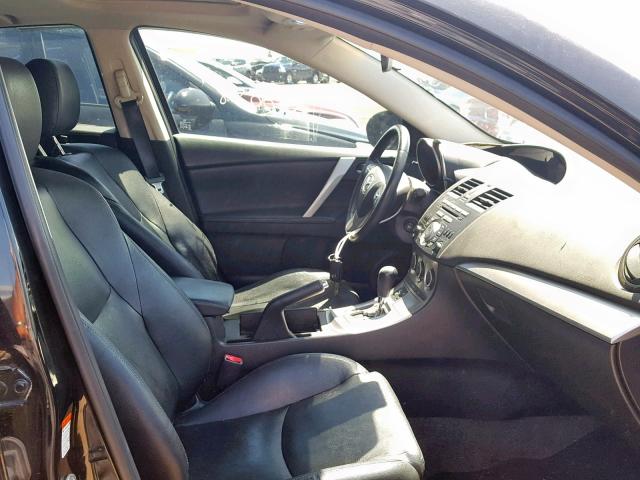 JM1BL1H55A1336731 - 2010 MAZDA 3 S BLACK photo 5