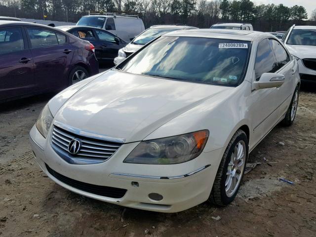 JH4KB16668C003319 - 2008 ACURA RL WHITE photo 2