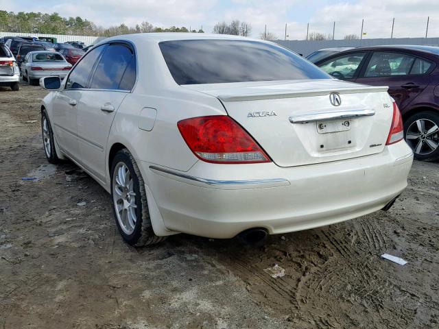 JH4KB16668C003319 - 2008 ACURA RL WHITE photo 3