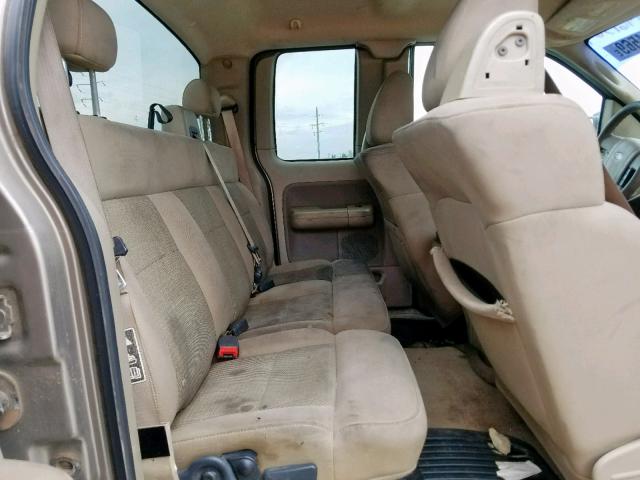 1FTPX12544NA11598 - 2004 FORD F150 BEIGE photo 6