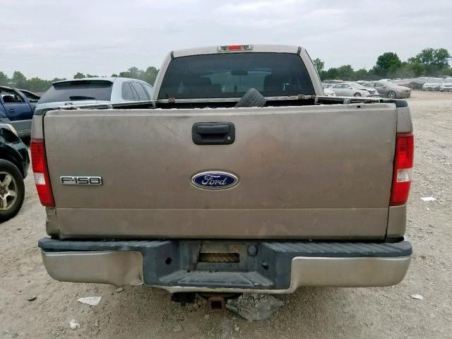 1FTPX12544NA11598 - 2004 FORD F150 BEIGE photo 9