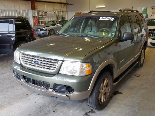 1FMDU74W44UA91510 - 2004 FORD EXPLORER E GREEN photo 2