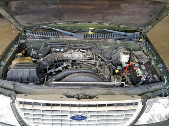 1FMDU74W44UA91510 - 2004 FORD EXPLORER E GREEN photo 7