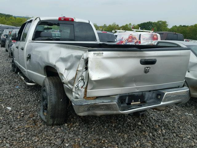 3D7KR28A67G826192 - 2007 DODGE RAM 2500 S SILVER photo 3