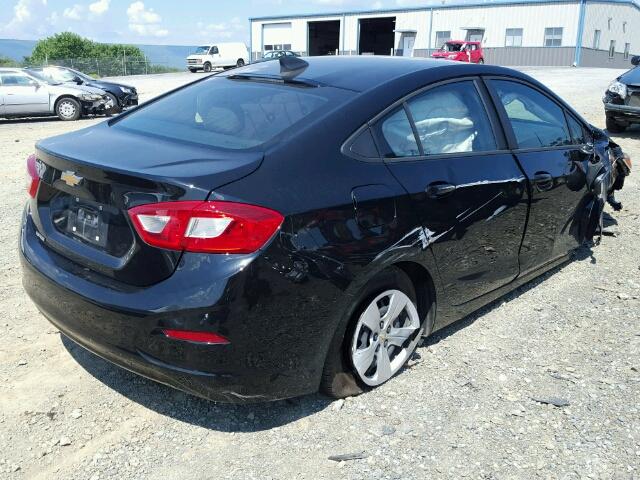 1G1BC5SM2H7255340 - 2017 CHEVROLET CRUZE LS BLACK photo 4