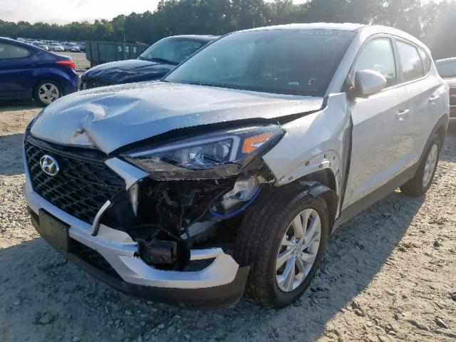 KM8J2CA44KU889166 - 2019 HYUNDAI TUCSON SE SILVER photo 2