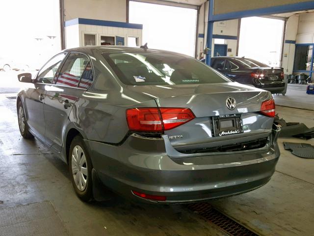 3VW2K7AJ4FM318855 - 2015 VOLKSWAGEN JETTA BASE 灰色 照片 3