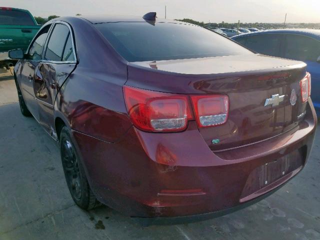 1G11C5SLXFF199122 - 2015 CHEVROLET MALIBU 1LT ბურგუნდია ფოტო 3