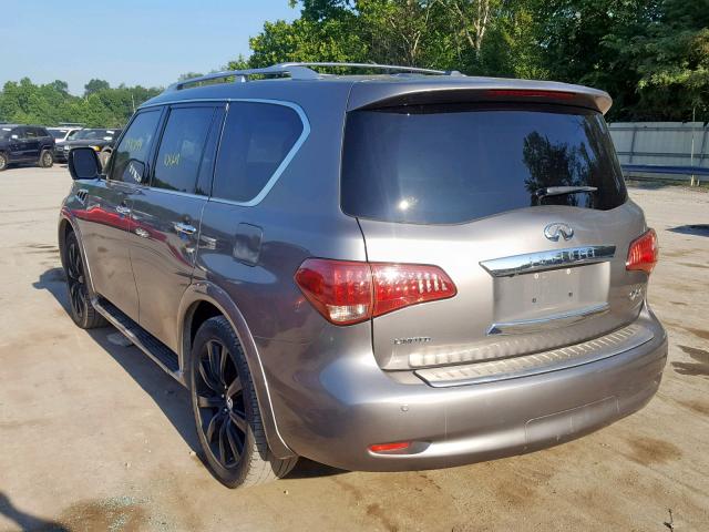 JN8AZ2NE5C9020341 - 2012 INFINITI QX56 SILVER photo 3